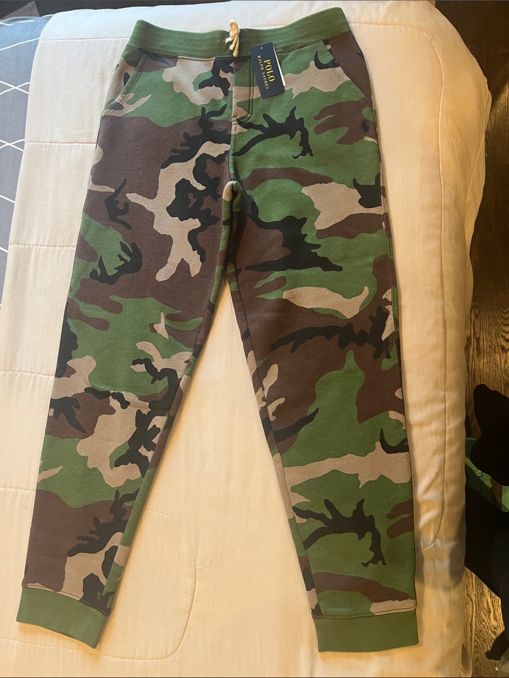 Polo by Ralph Lauren Boys Camouflage Jogger Pants - Green Brown Tan
